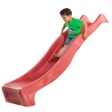 Tobogan copii, Kbt, HDPE Rex, lungime rampa 120 cm, Rosu