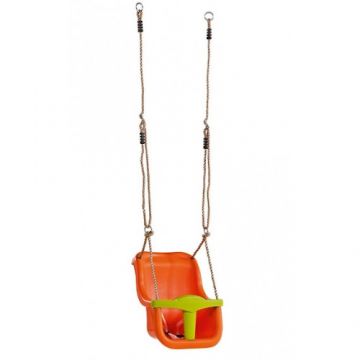 Leagan Baby Seat KBT LUXE cu Franghie PP10 Orange Lime Green