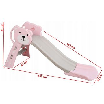 Tobogan Bear Pink 143 cm