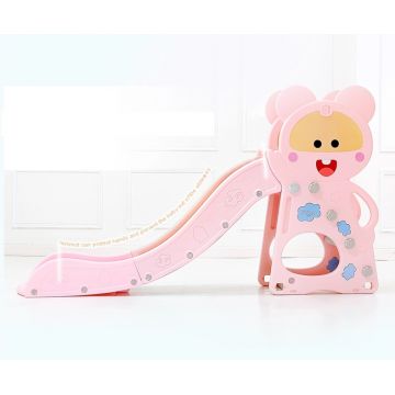 Tobogan Nichiduta Pink Happy Baby 2in1 cu cos de baschet