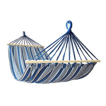 Hamac DHS Calter, Albastru-Alb, 200 x 100 cm