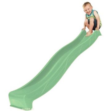 Tobogan copii 2.9m, Hdpe, Verde Pastel, Tsuri, cu duza apa, KBT 402.015.017.001