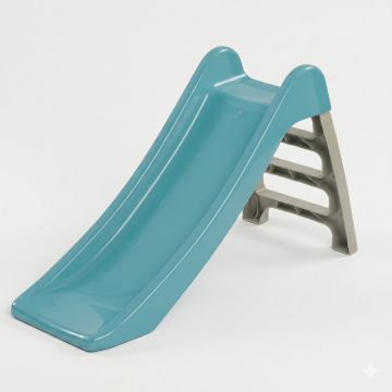 Tobogan pentru copii Dohany Little Albastru,panta alunecare 114 cm, utilizare interiorexterior, rezistent UV