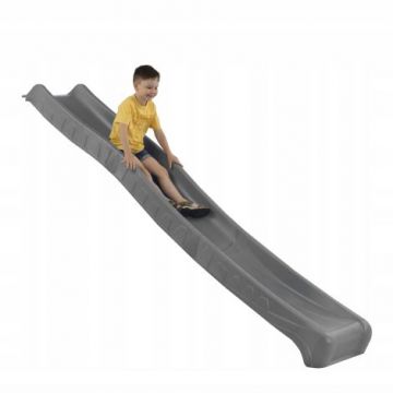 Tobogan pliabil pentru copii ROCLI, 2.9 m, HDPE, gri antracit